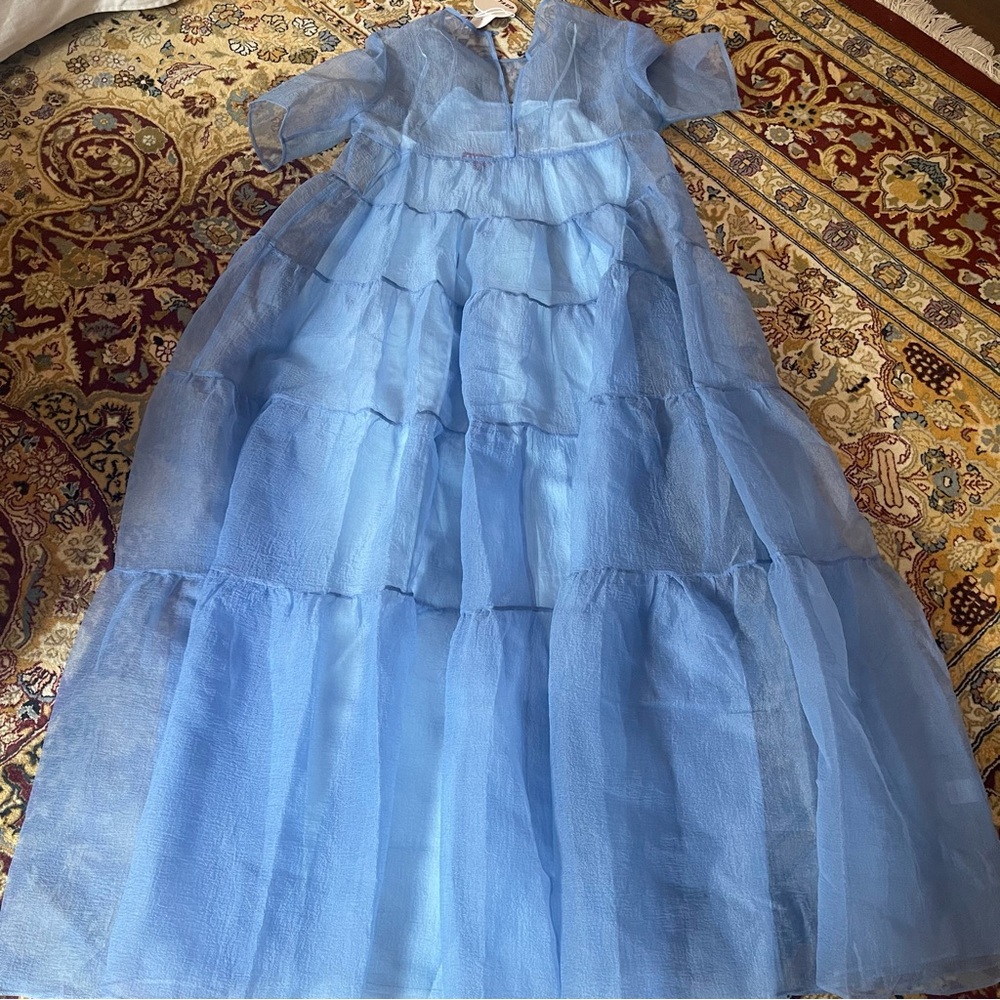 STAUD Light Blue Maxi Dress - Picture 9 of 13